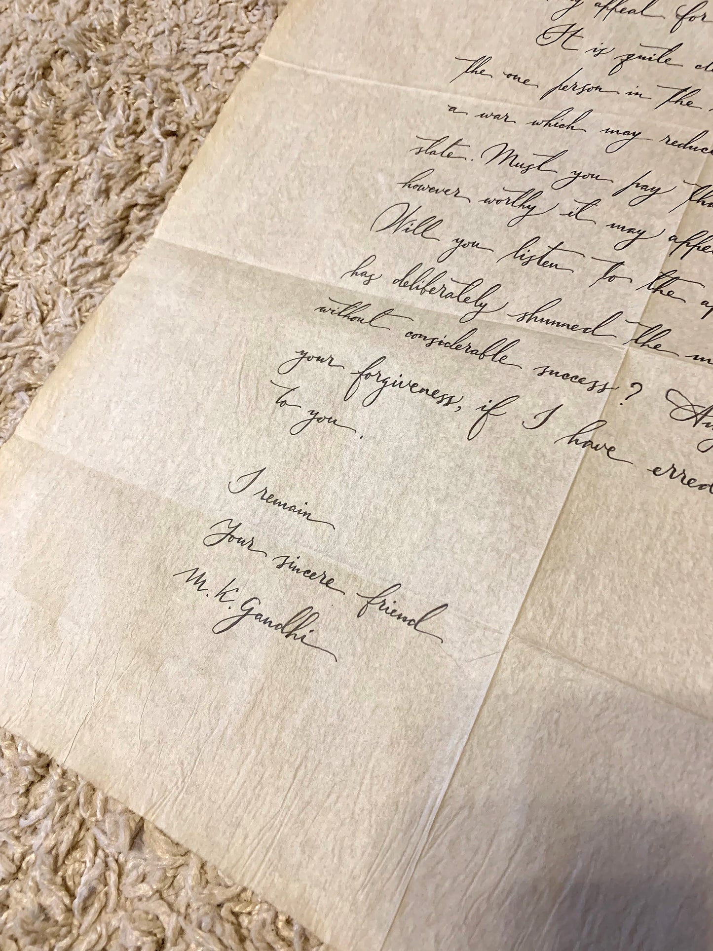 Gandhi’s Letter